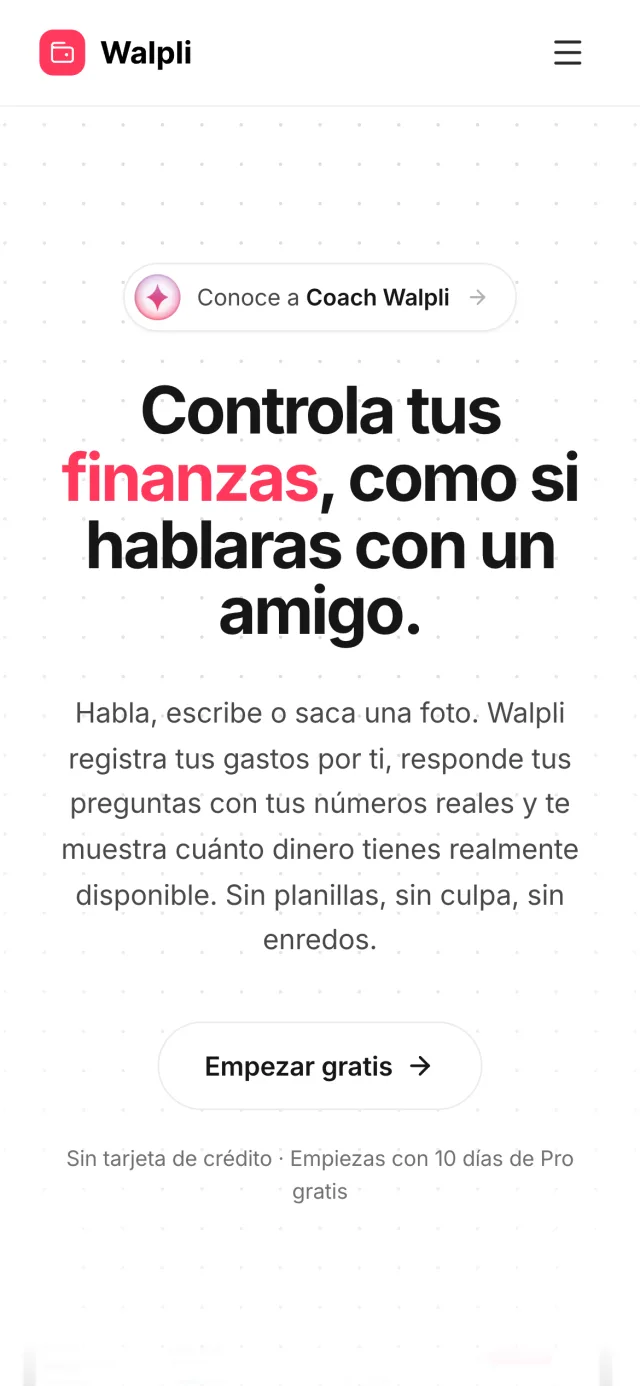 Walpli en un teléfono